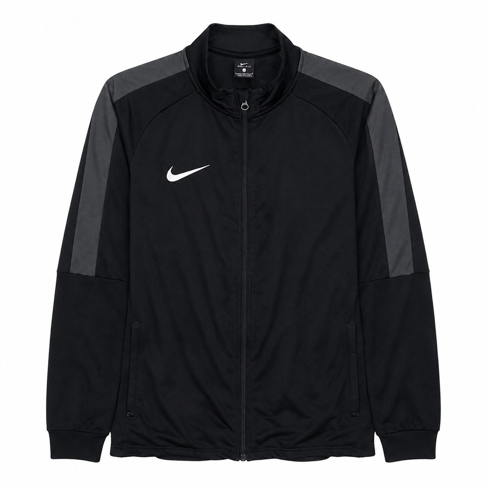 Nike Track Jacket Mens Large Dry Academy Black Dri-FIT Full Zip Activewear Gym